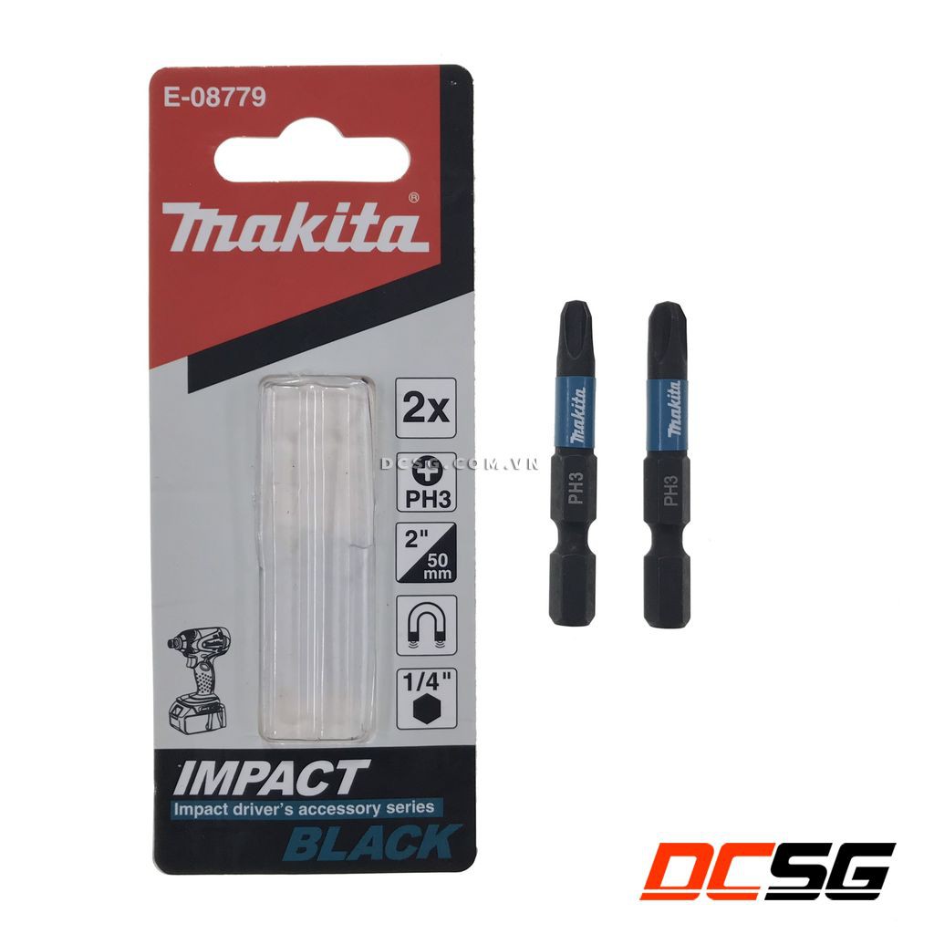 Bộ 02 mũi vít IMPACT BLACK PH2-PH3 Makita | DCSG