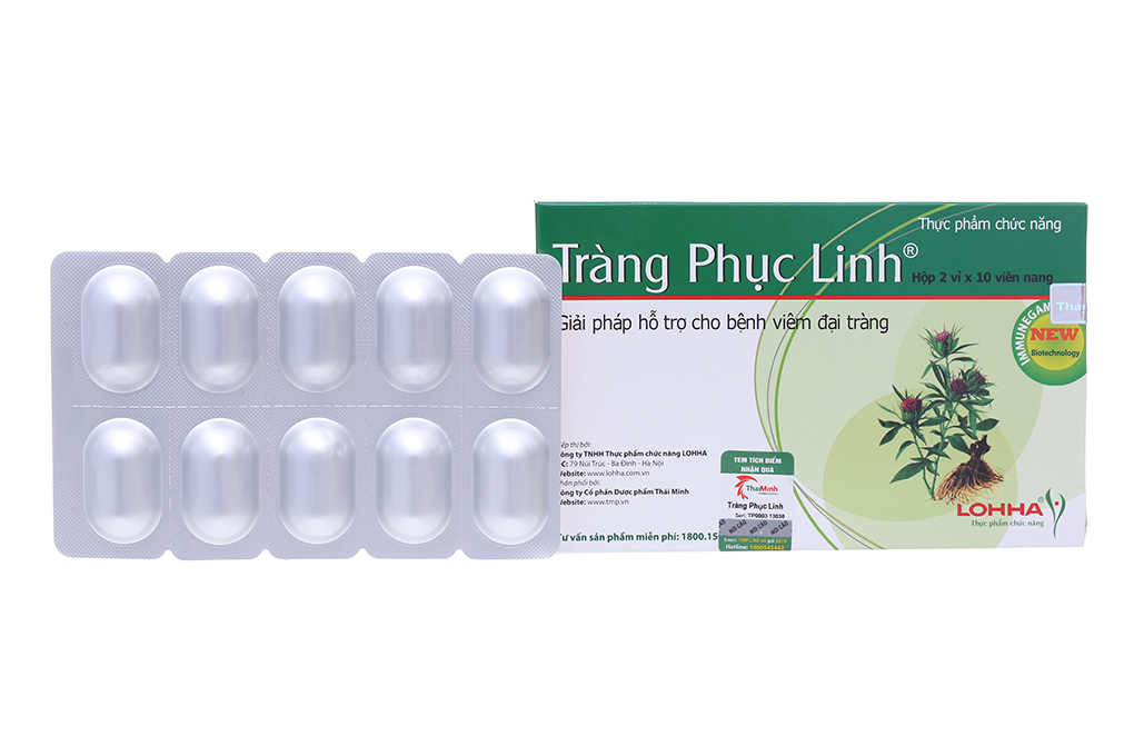 Hỗ trợ bệnh viêm đại tràng TRÀNG PHỤC LINH
