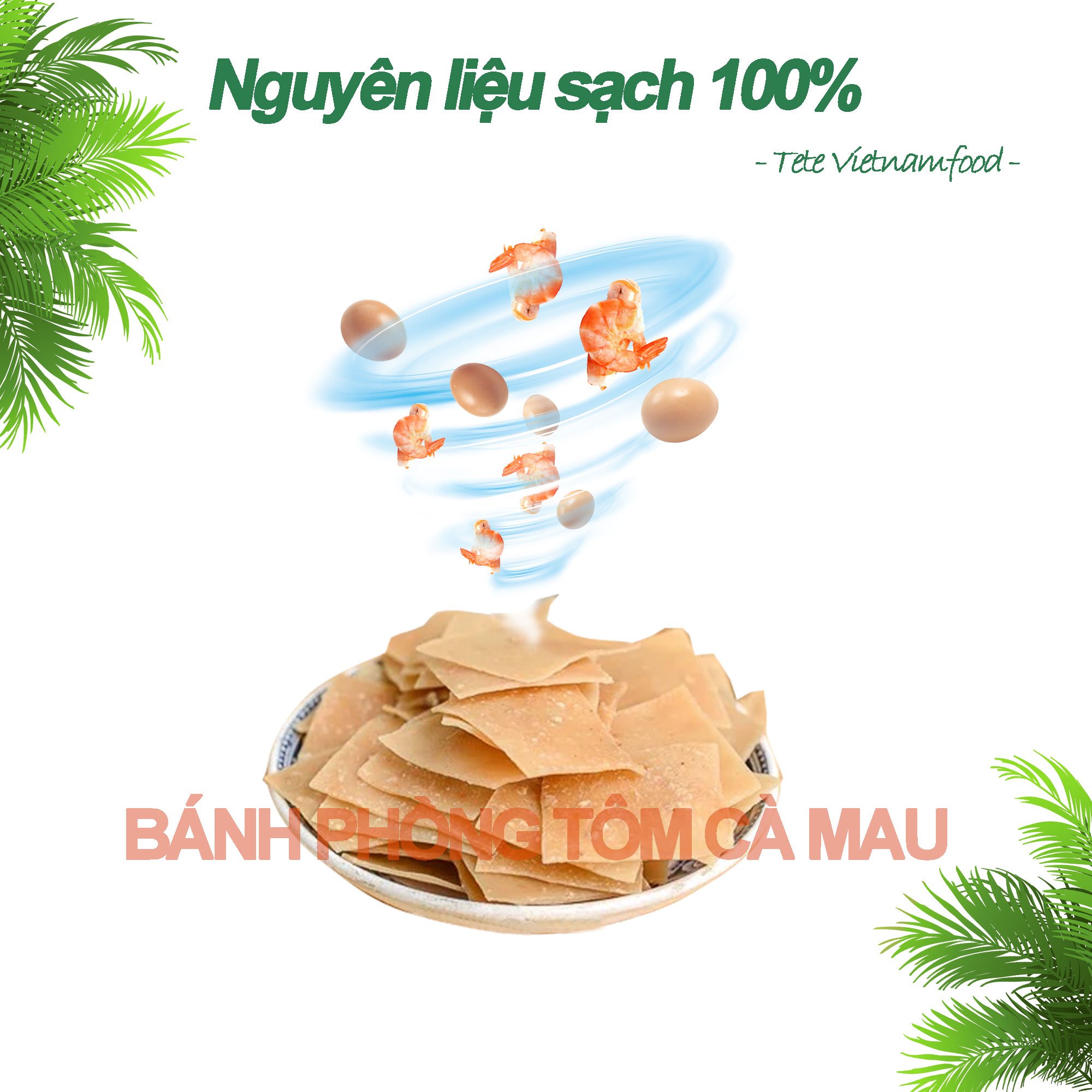 [Xử Lý Bởi Lazada] 500gram, BÁNH PHỒNG TÔM CÀ MAU TETE