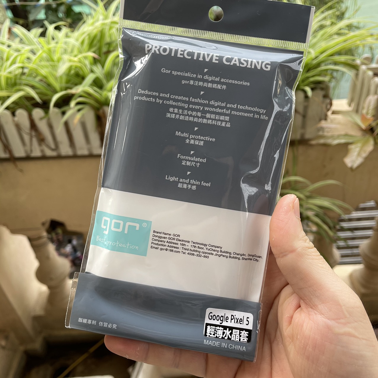 Ốp lưng Silicon Gor cho Google Pixel 5 - Silicon trong suốt hãng Gor