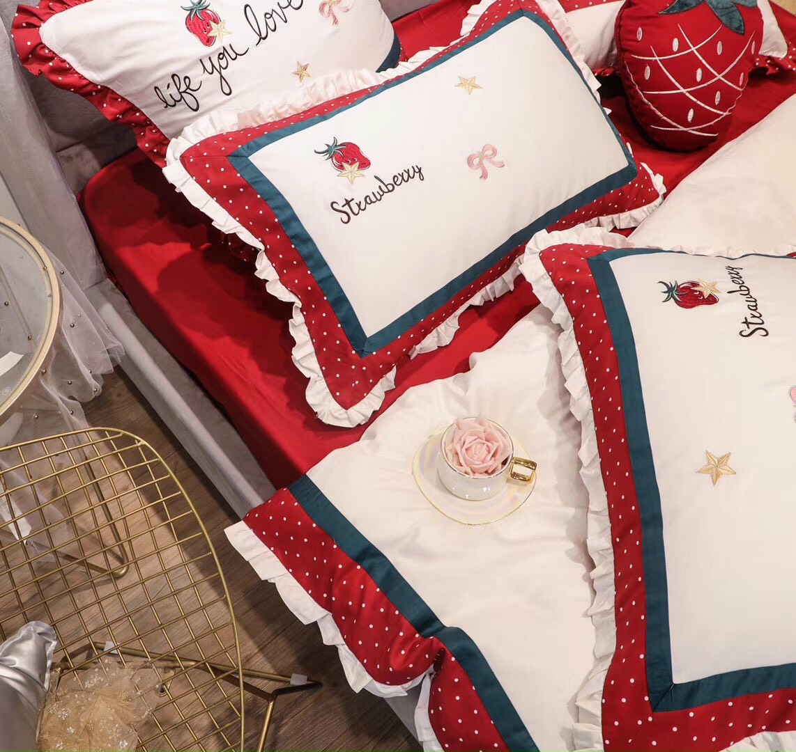 ❤️ Cực Phẩm ❤️Set Lụa Cao Cấp 5 Món❤️ Chăn Ga Gối Ngày Cưới ♥️ Kzzbedding