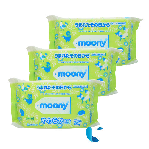 KHĂN ƯỚT MOONY nội địa Nhật 76 tờ cho bé