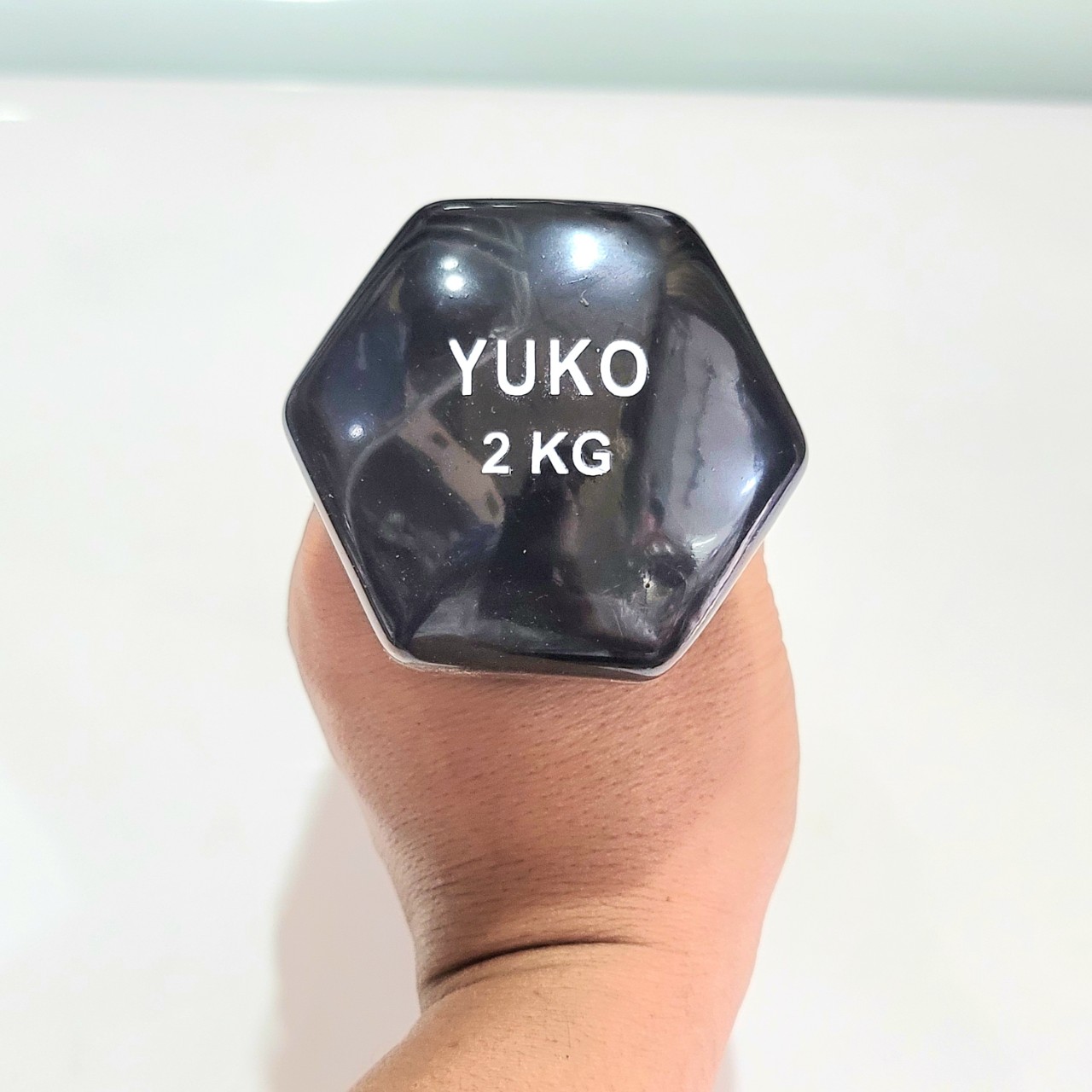 TẠ SẮT BỌC CAO SU YUKO TẠ TAY 1KG  YUKO( 1 CỤC / 1KG )