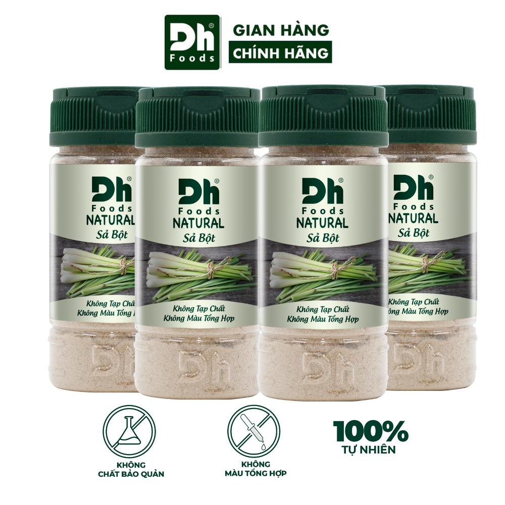 Combo 4 hũ Natural Sả Bột Dh Foods