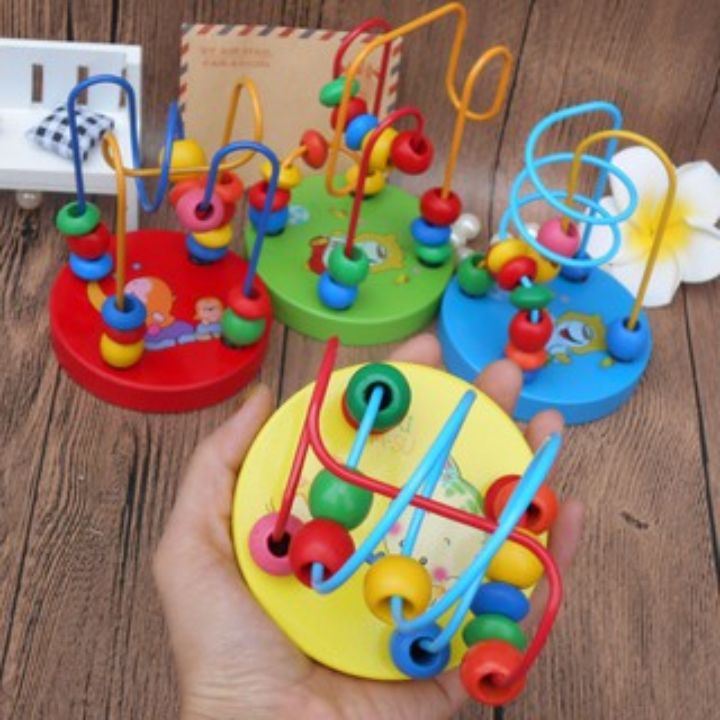 Đồ chơi Luồn hạt gỗ size nhỏ cho bé