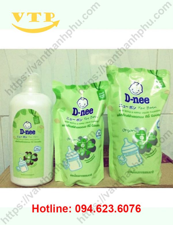 [HCM]Nước Rửa Bình Sữa Dnee Chai 620ml Thái Lan