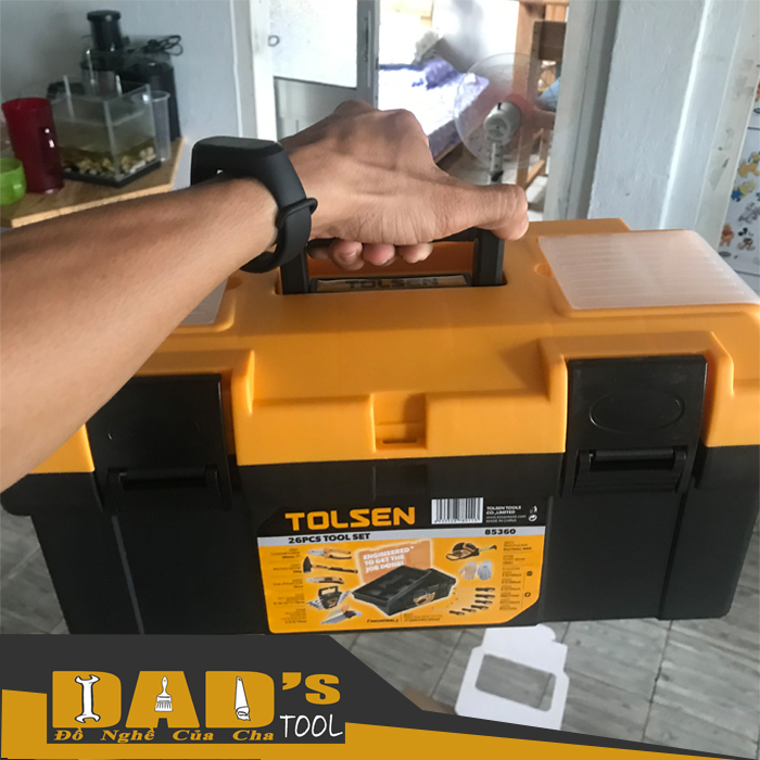 [HCM]THÙNG DỤNG CỤ 26 MÓN CƠ BẢN - TOLSEN 85360