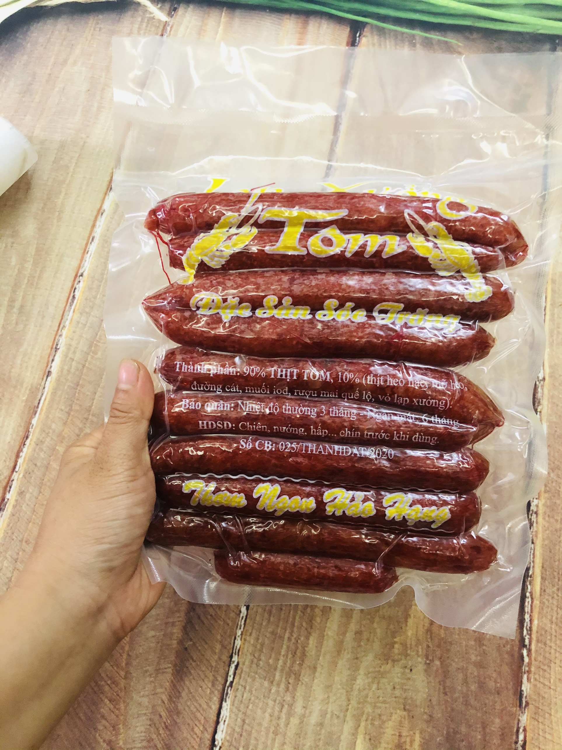 500g lạp xưởng Tôm Sóc Trăng