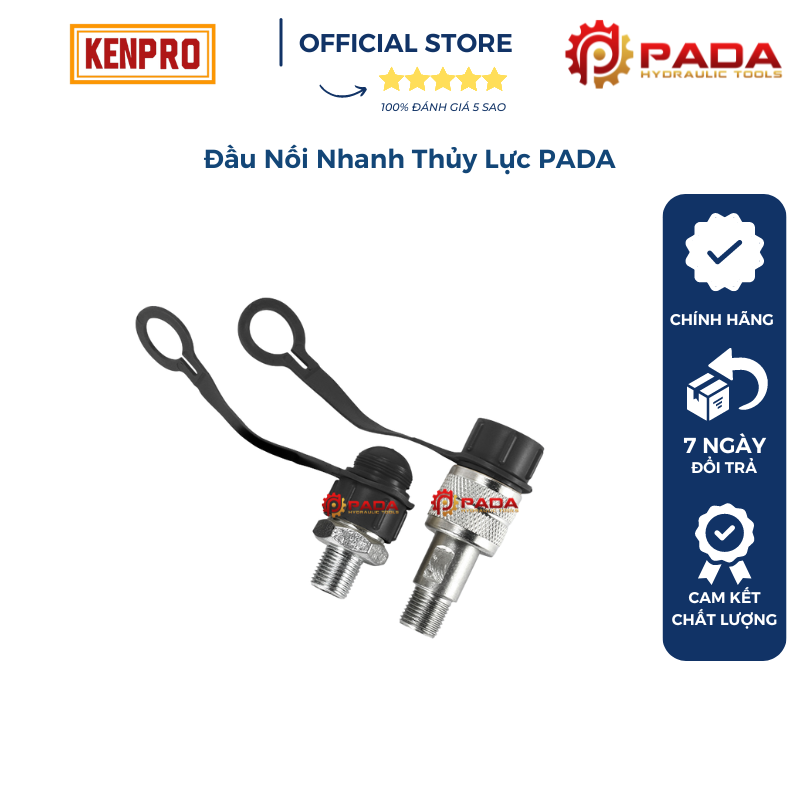 Đầu Nối Nhanh 3/8 Thiết Bị Thủy Lực Vặn Ren