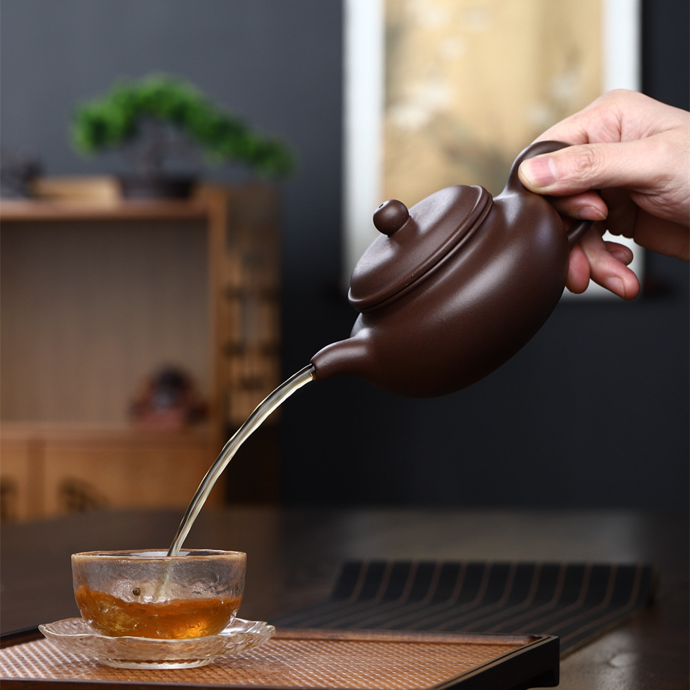 Ấm Tử Sa Nghi Hưng Phỏng Cổ 330 ml (Tử Nê, Lọc Tổ Ong)