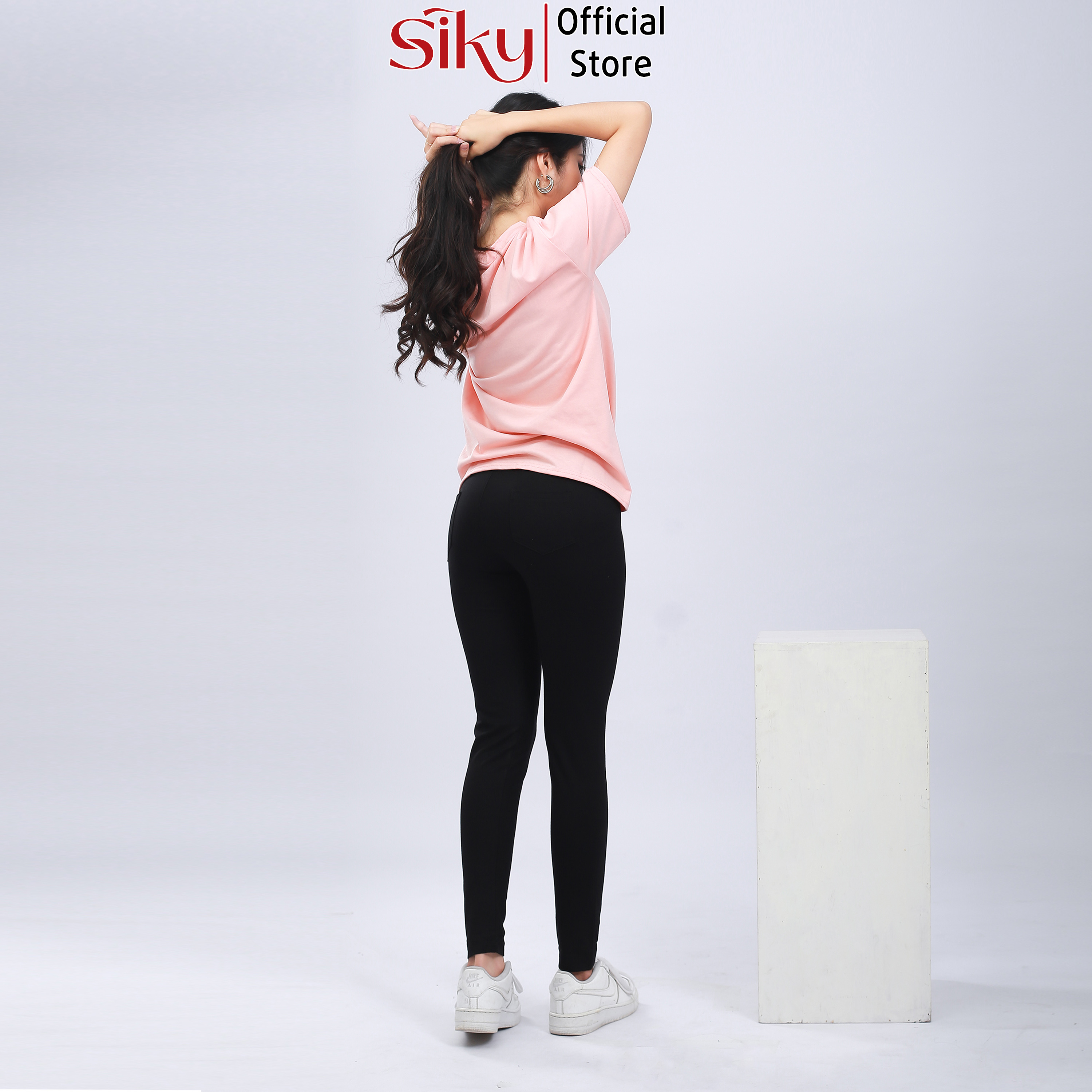 Quần legging lưng cao, nâng mông, co giãn 4 chiều - SIKY - QLG01