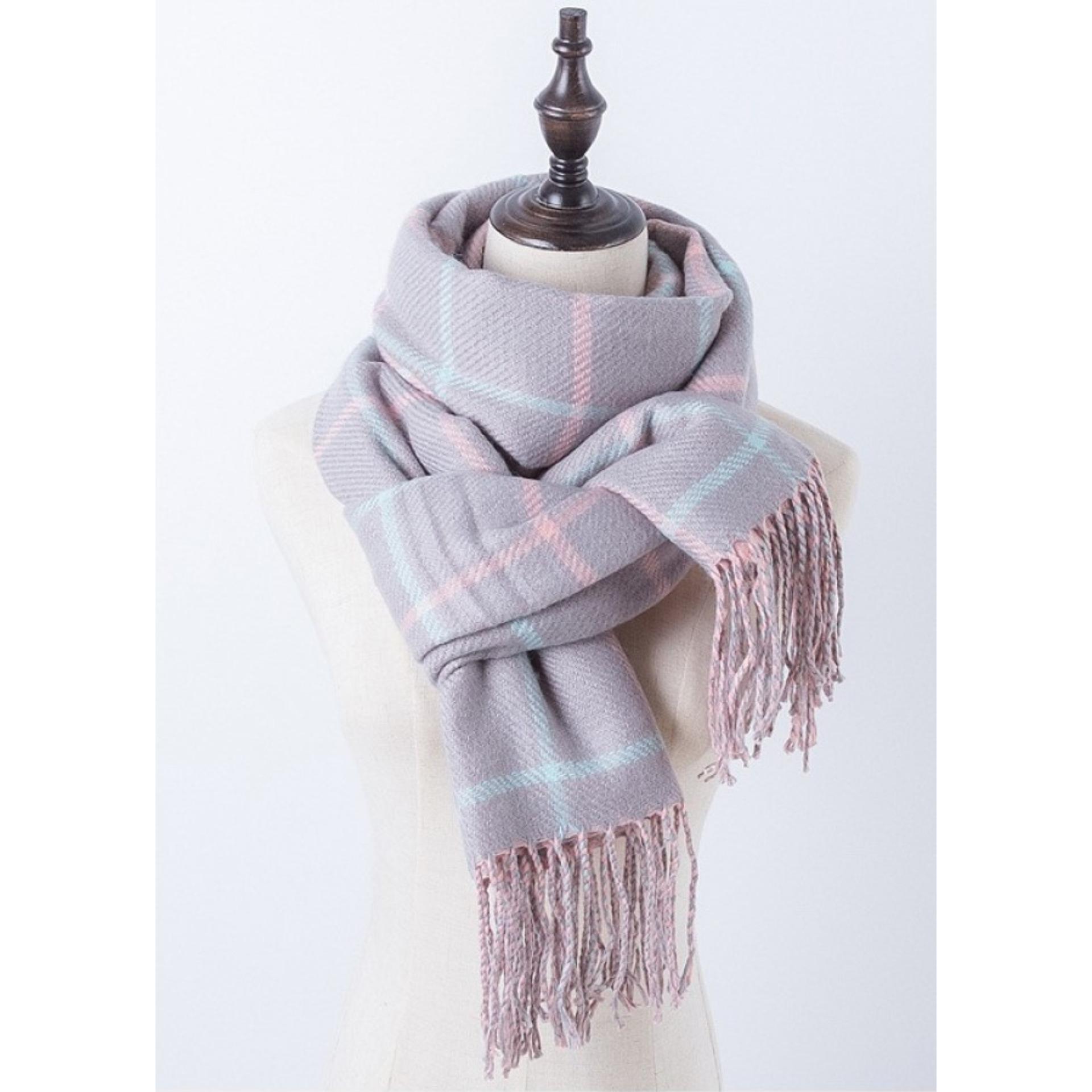 Khăn Choàng Dạ Cashmere Thu Đông Cao Cấp DA-04
