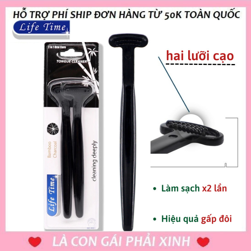 Cây rơ lưỡi thông minh tongue cleaner - dụng cụ cạo lưỡi vệ sinh lưỡi - dụng cụ vệ sinh lưỡi giảm mùi hôi miệng - cây rơ lưỡi trắng tongue cleaner