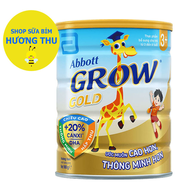 Sữa bột Abbott Grow Gold 3+ lon 900g (dành cho bé 3 - 6 tuổi)