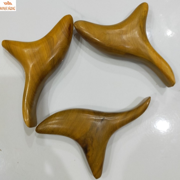 Dụng cụ bấm huyệt hình con Én bằng gỗ thơm