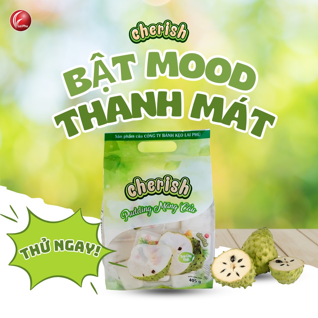 Thạch Pudding Cherish Vị Mãng Cầu 405G