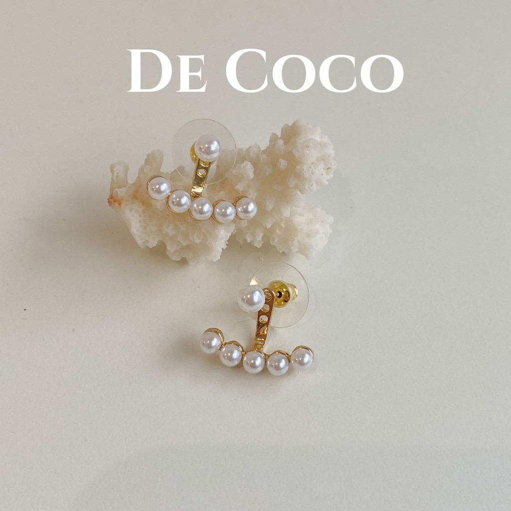Khuyên tai hạt trai vầng trăng De Coco decoco.accessories