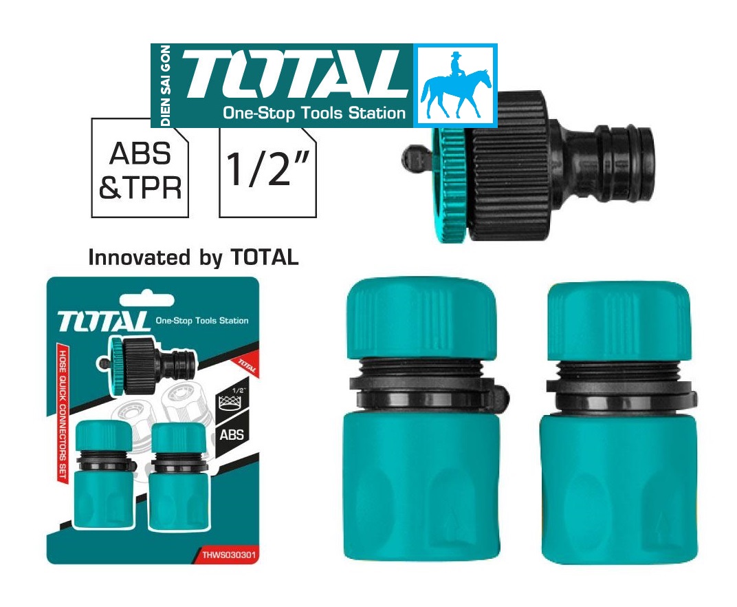 Bộ 3 Khớp Nối ống nước mềm máy xịt rửa TOTAL THWS030301