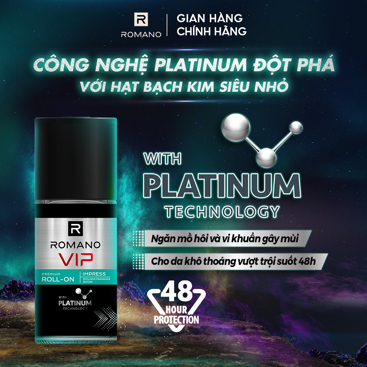 Lăn khử mùi Romano VIP IMPRESS 50ML