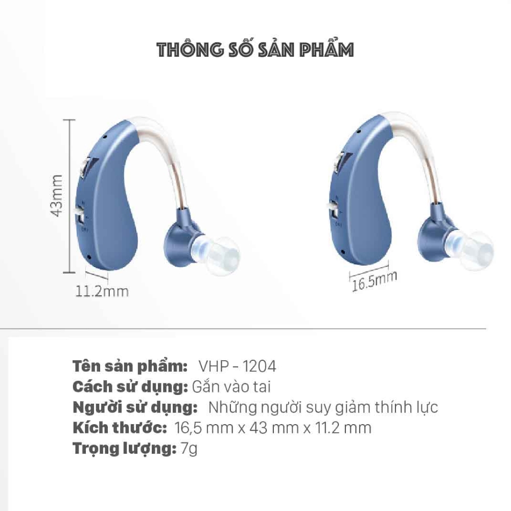 Máy trợ thính dành cho người già Beame VHP 1204