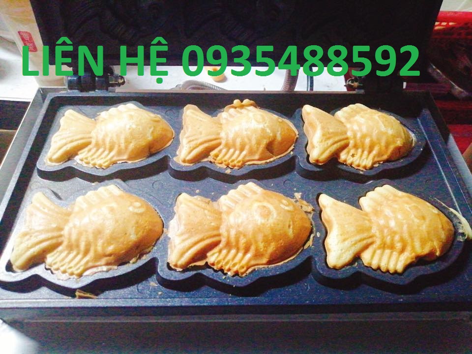 Máy làm bánh cá,dùng điện 6 con-Hàng cao cấp