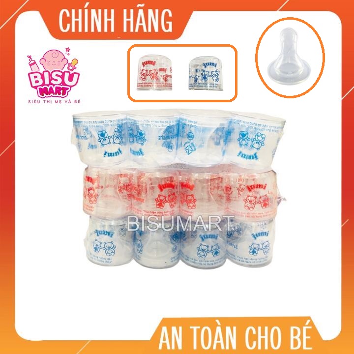 Combo 12 núm vú ly cổ hẹp Jumi size M, L