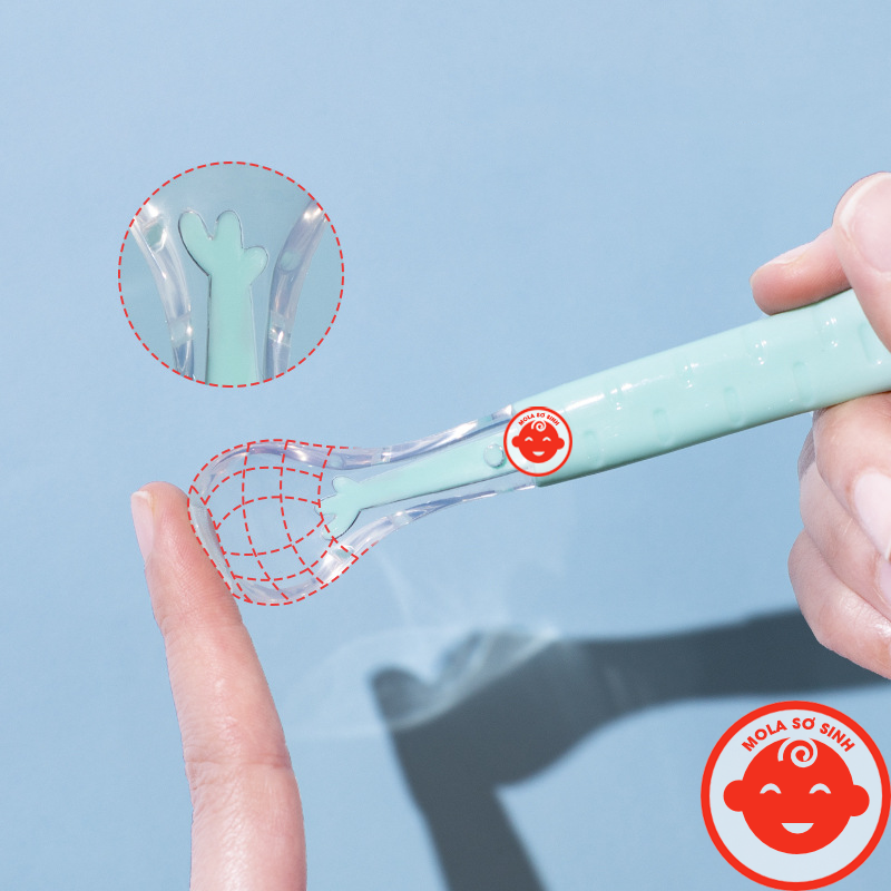 Thìa nạo hoa quả 2 đầu cho bé tập ăn dặm