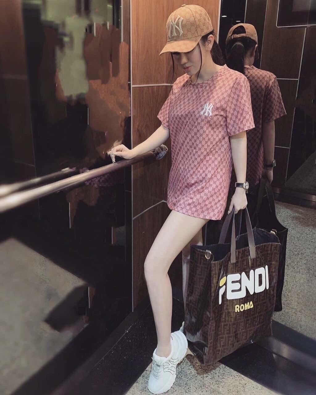 Áo thun nữ chữ ny qc