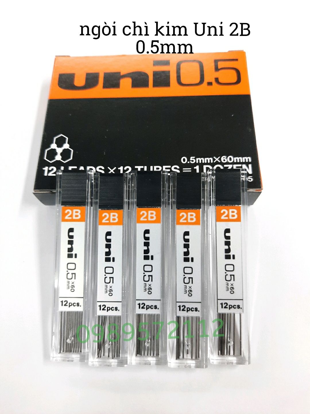 Ruột chì kim uni 2B-0.5- ngòi chì kim uni nhật bản.
