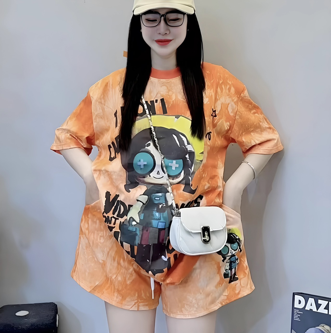 Đồ bộ nữ, sét bộ đùi bigsize thun cotton in loang bé gái