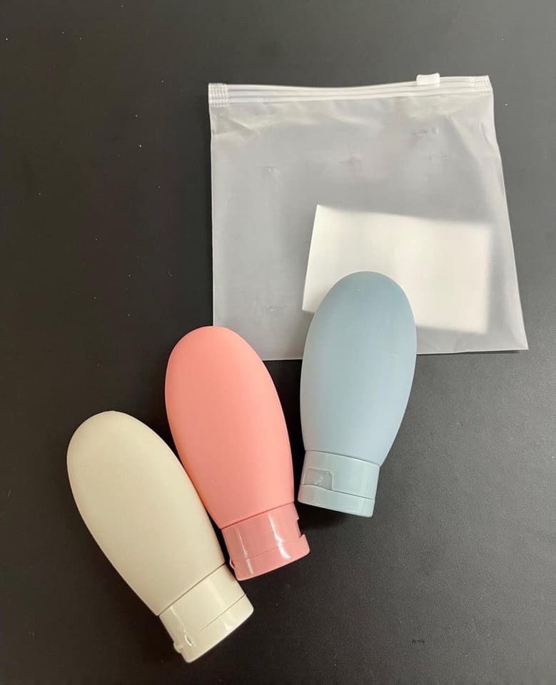 SET 3 LỌ CHIẾT MỸ PHẨM silicon MINI