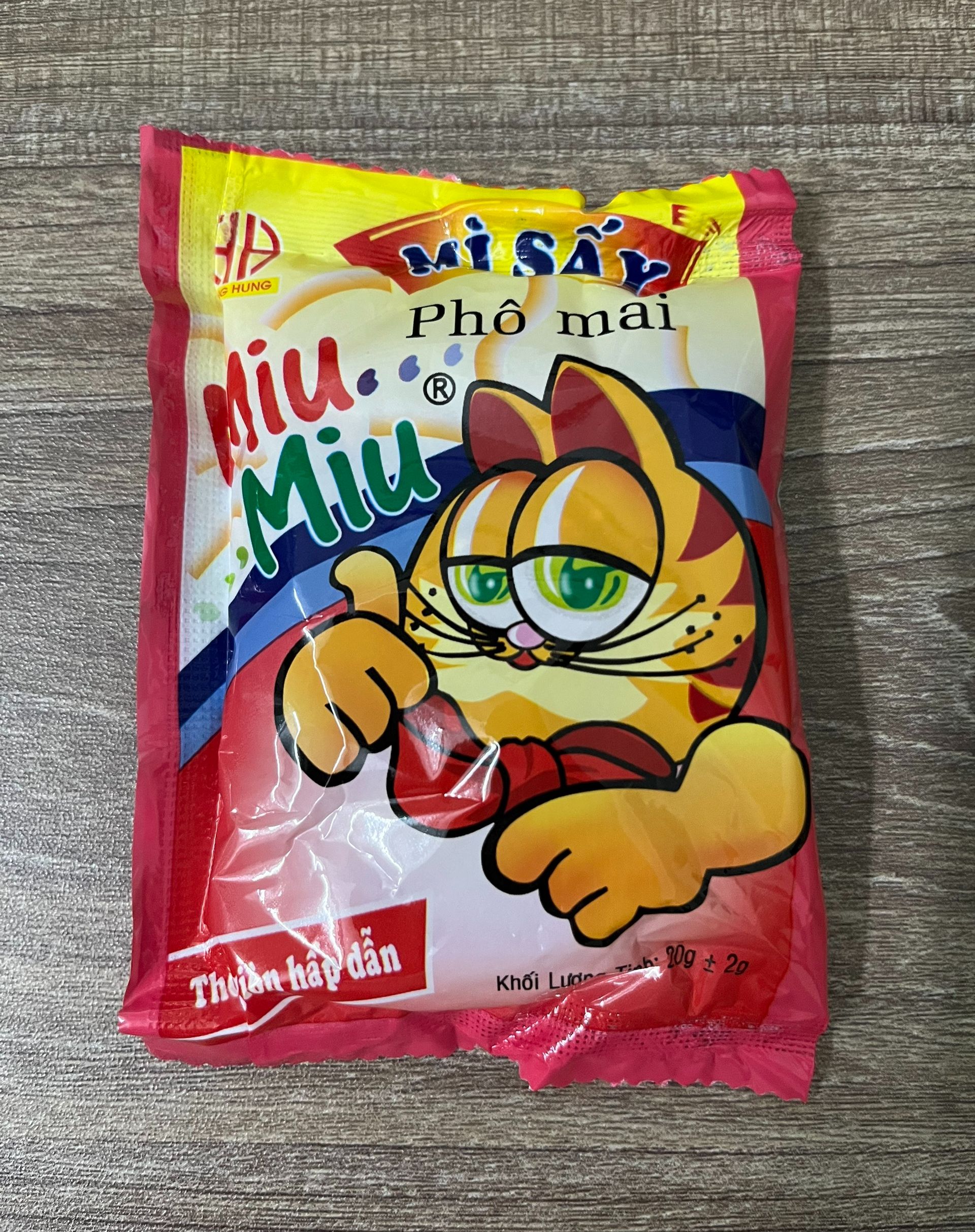 10 gói mì tôm trẻ em Miu Miu 20g (date mới)