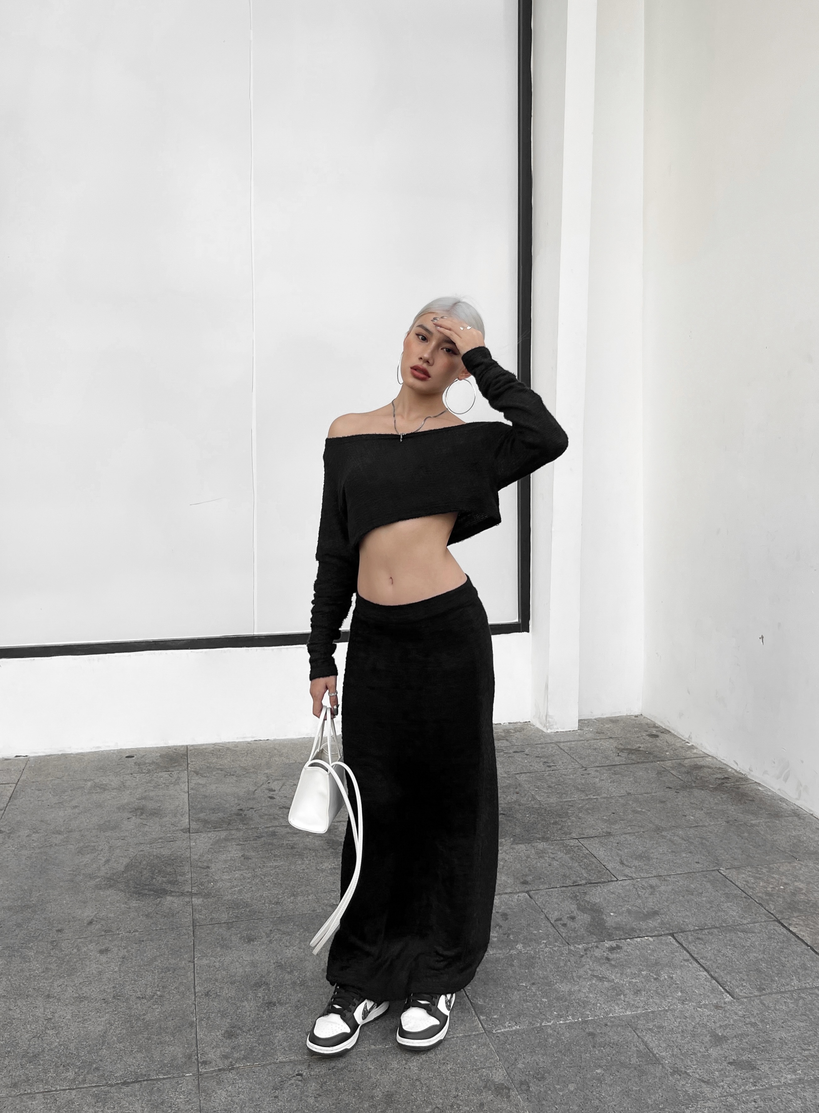HIGHCHIC - FAIRY SET - Set váy đen lông thỏ cực slay