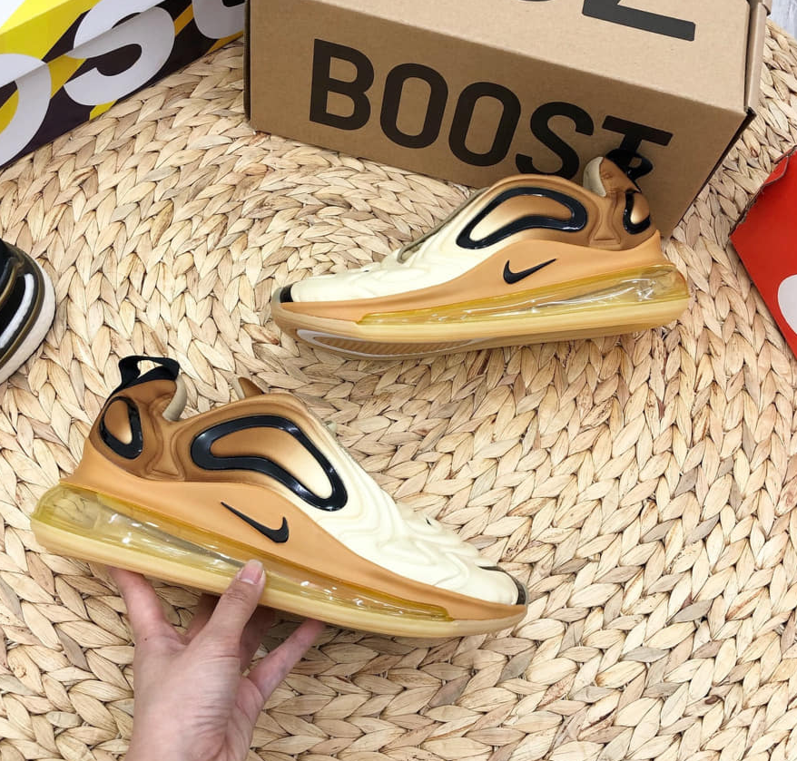 Giày Sneaker Nam Nữ Max 720 Vàng Nâu (fullbox + Tặng hộp bảo vệ box)