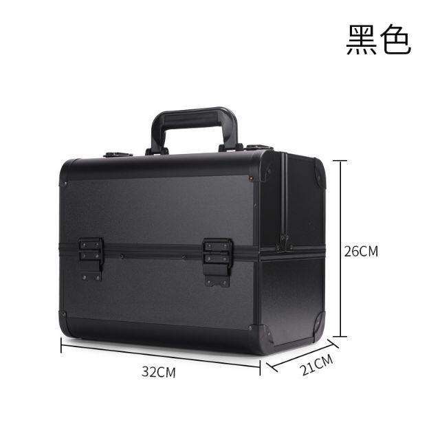 Cốp nhôm 2 khuy sz vừa 32 đựng đồ makeup nail phun xăm