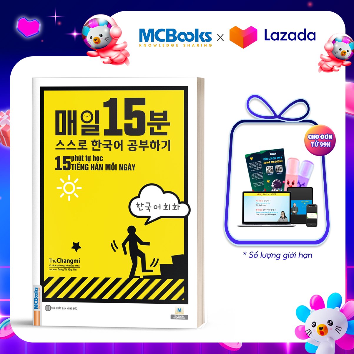 15 Phút Tự Học Tiếng Hàn Mỗi Ngày Cho Người Mới Học - Học Kèm App Online