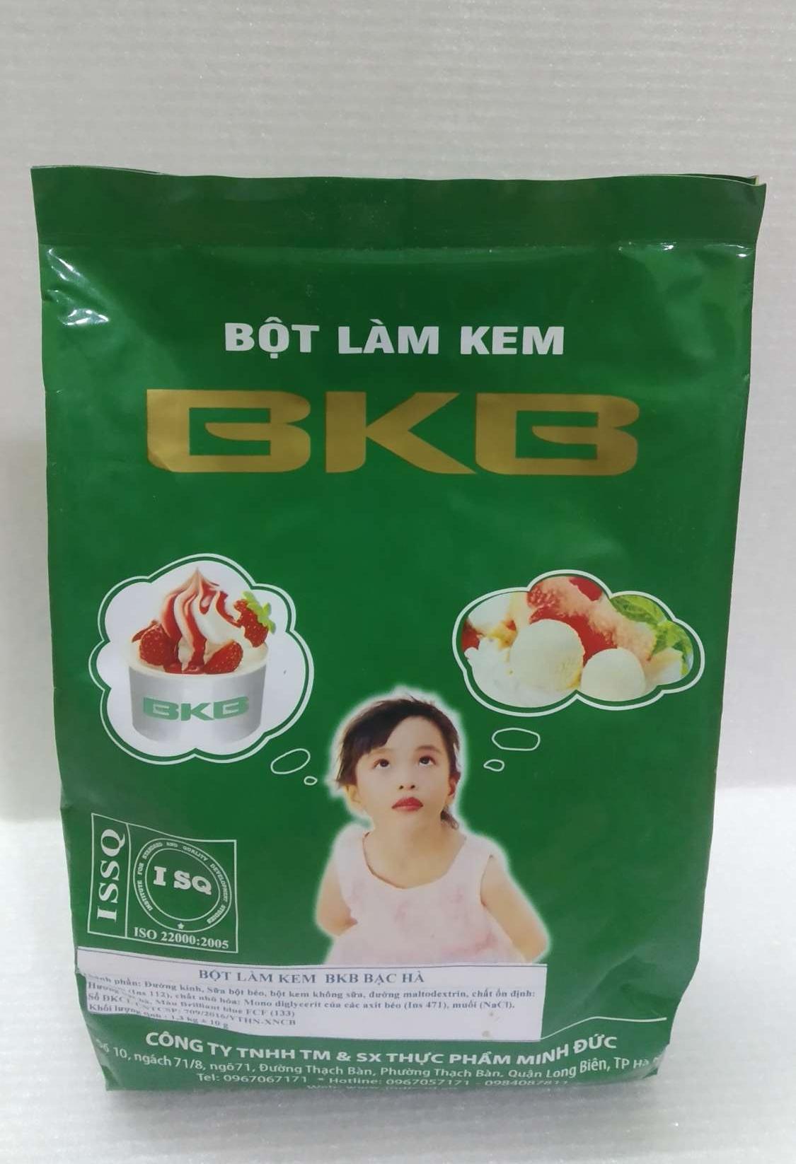 bột kem tươi ốc quế vị bạc hà