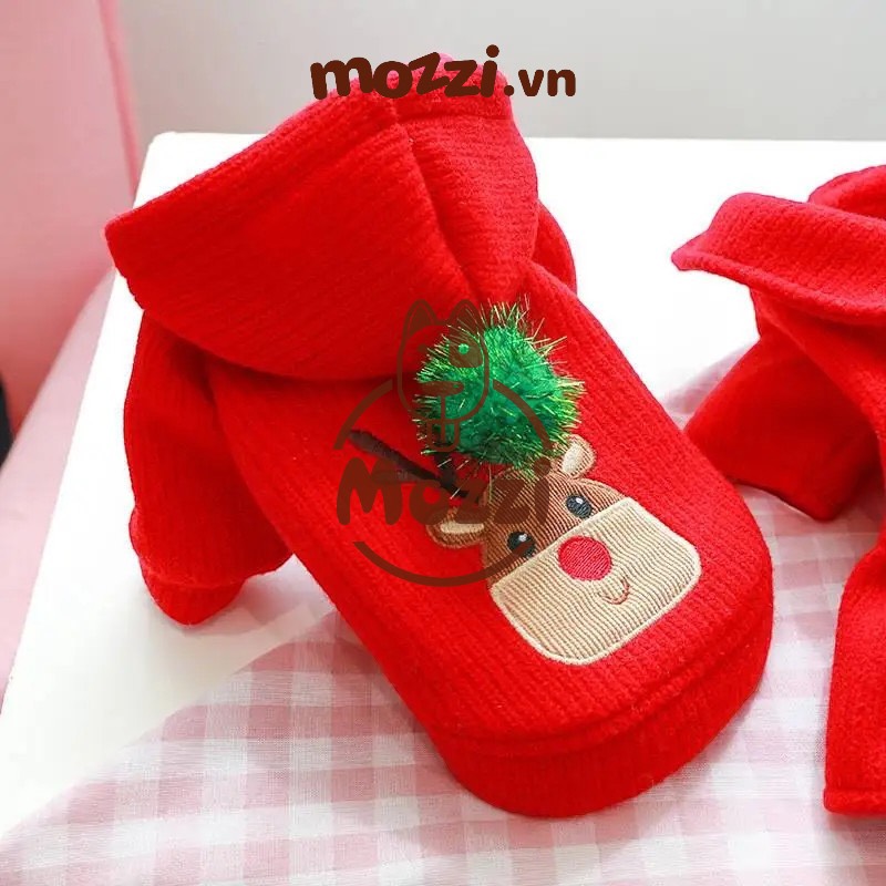 Áo Đôi Noel Tuần Lộc cho chó mèo
