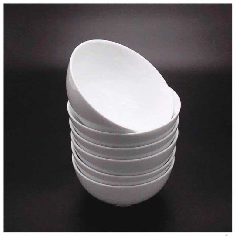 5 Cái Chén Sứ Trắng Trơn