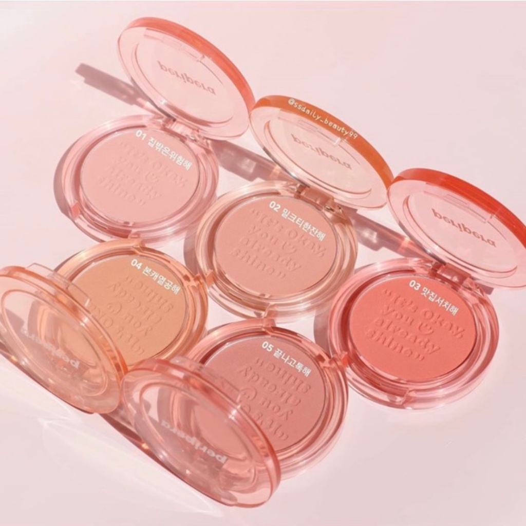 [100% AUTH] Phấn má hồng Peripera Pure Blushed Sunshine Cheek 4.2G
