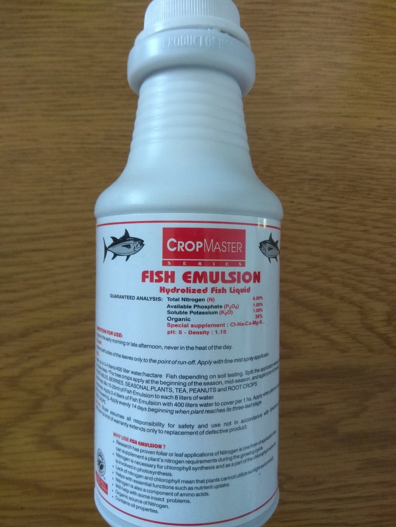 Phân cá hữu cơ đậm đặc Fish Emulsion nhập khẩu từ Mỹ - 250ml