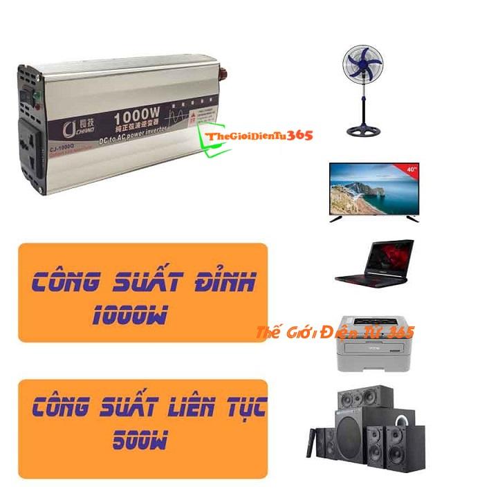 BỘ KICH ĐIỆN 12V LÊN 220V SIN CHUẨN 1000W