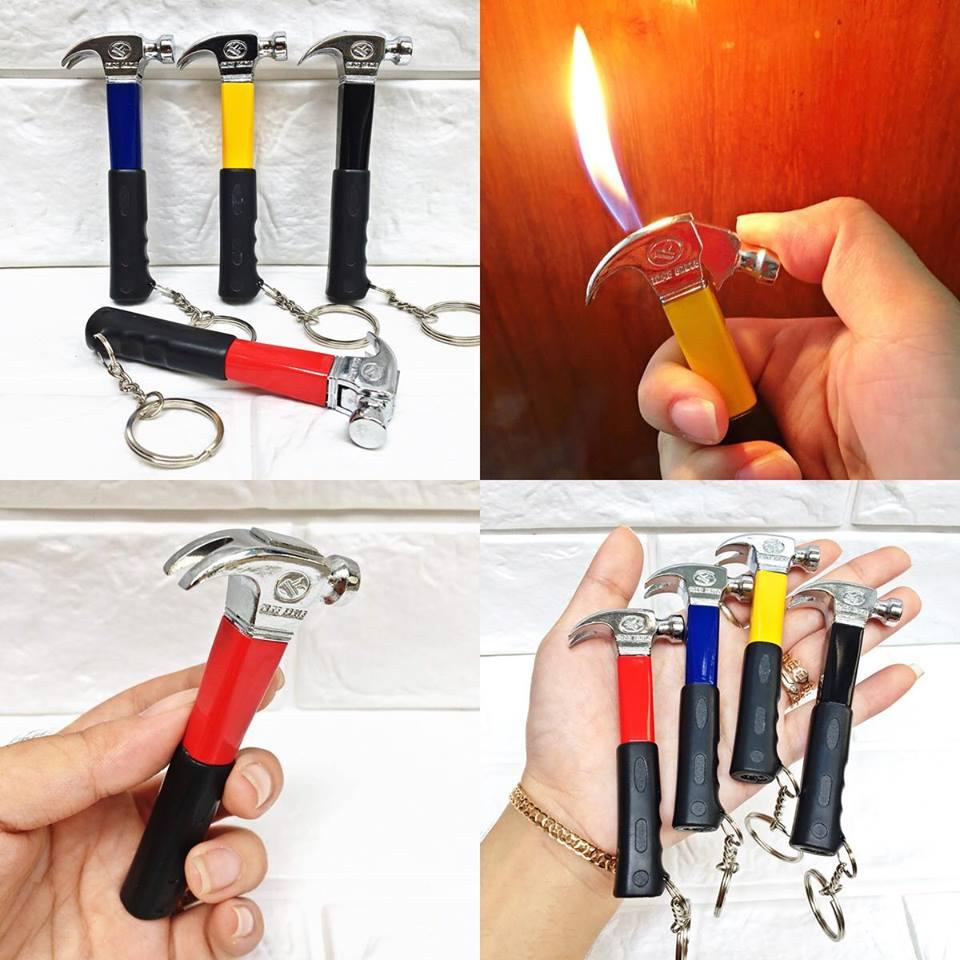 BẬT LỬA MÓC KHÓA HÌNH CÂY BÚA ĐÓNG ĐINH