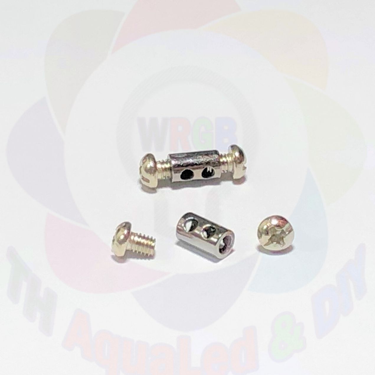 Ốc siết cáp đôi treo thiết bị Ốc giữ cáp 2 vị trí mạ niken chuyên dùng cho đèn khung tranh trang trí gia dụng công trình