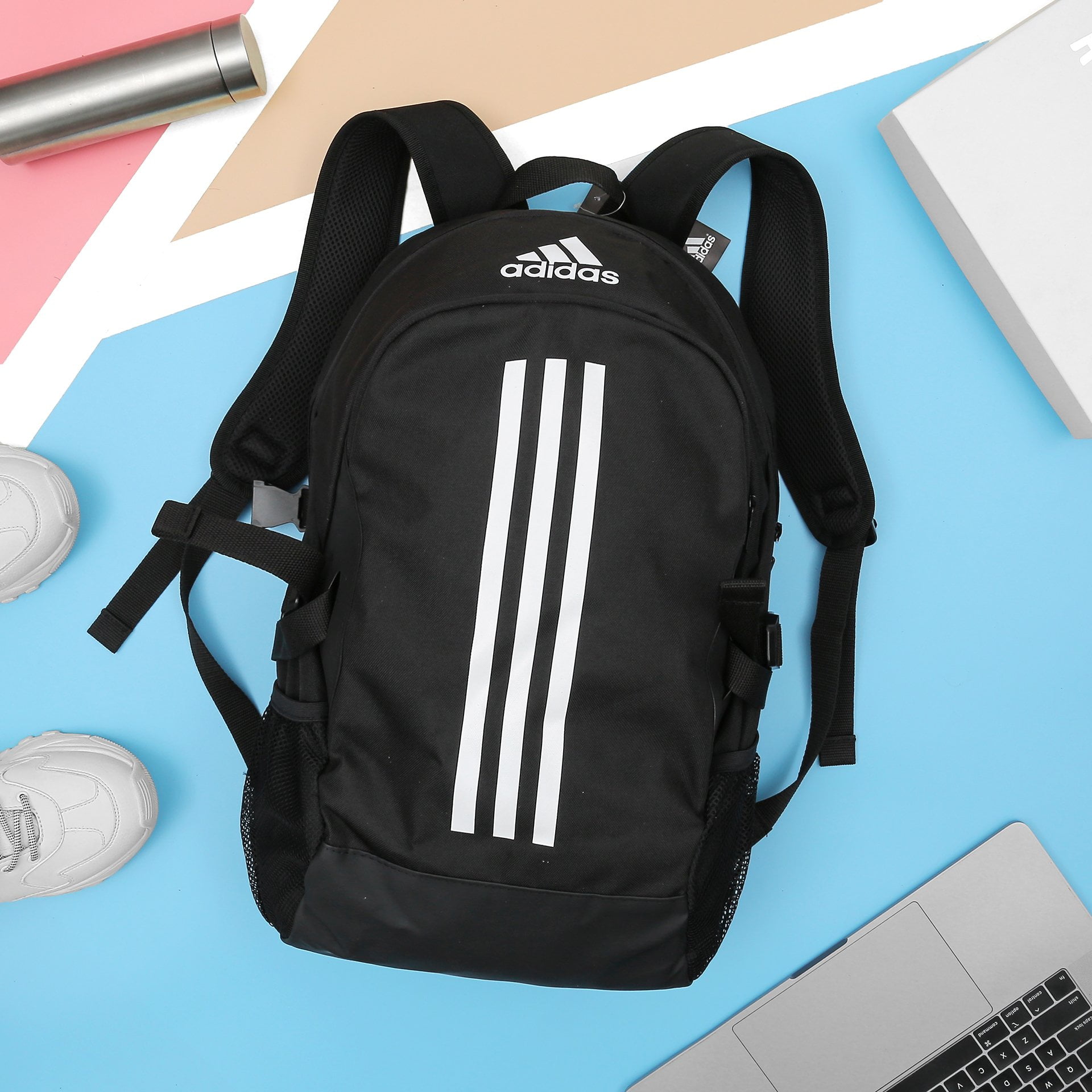 Balo thời trang 3 Sọc Power V FI7968 Backpack chất liệu polyester kháng nước