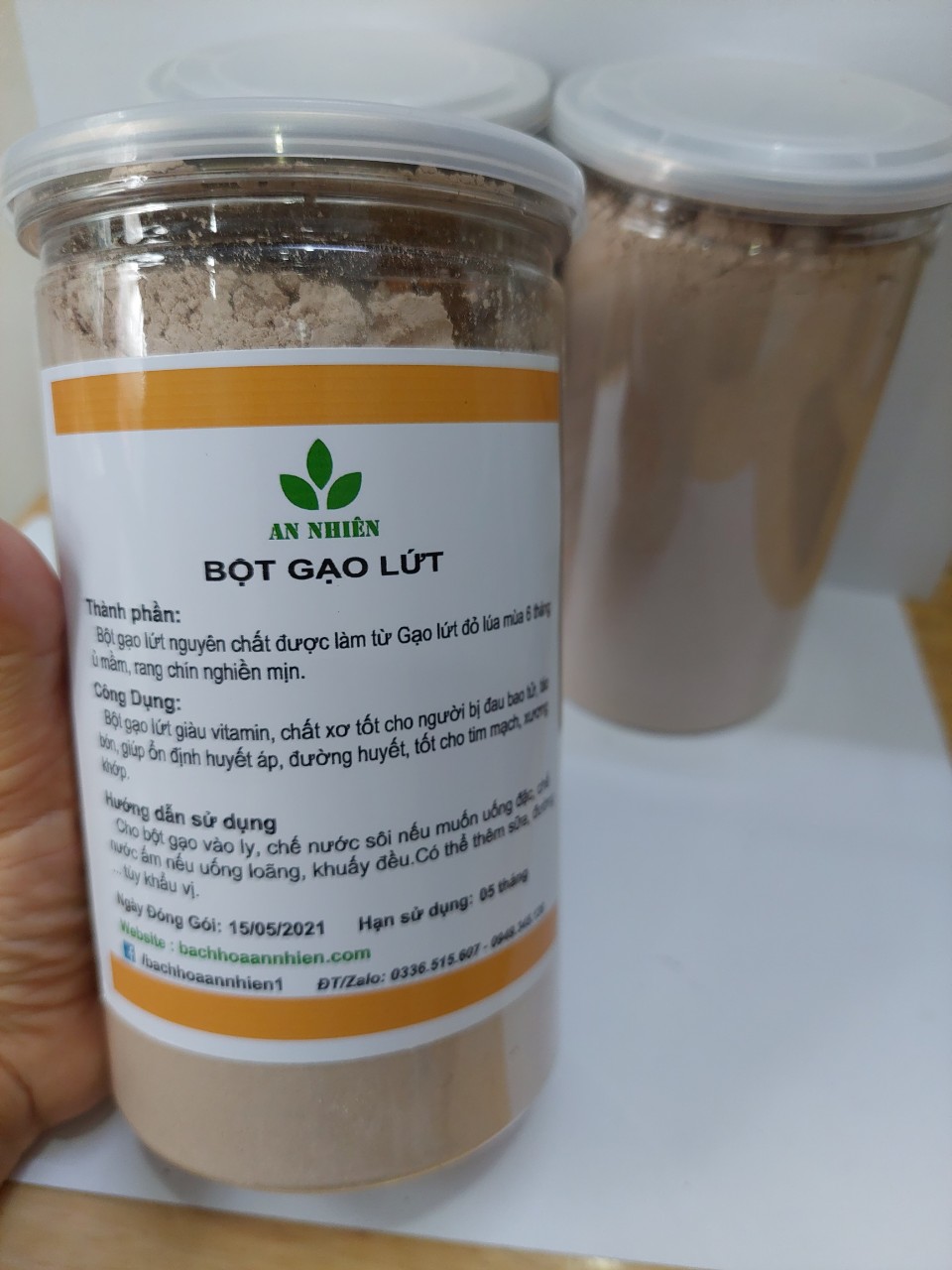 Bột gạo lứt thực dưỡng AN Nhiên 500gr