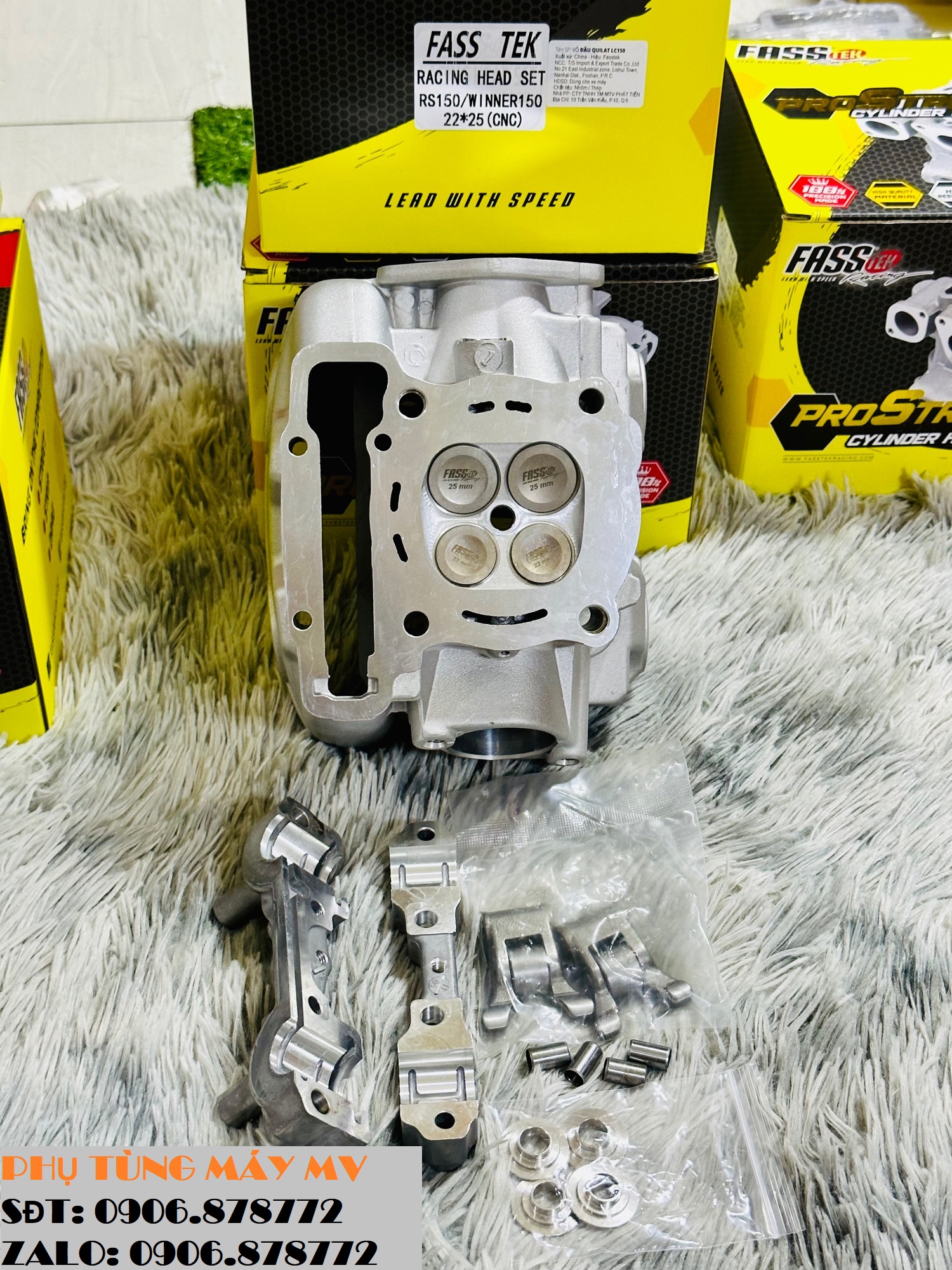 Đầu fasstek cnc 20.23/22.25 dành cho xe winner