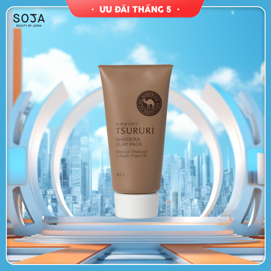 Mặt Nạ Đất Sét Tsururi Ghassoul Mineral Clay Pack 150g
