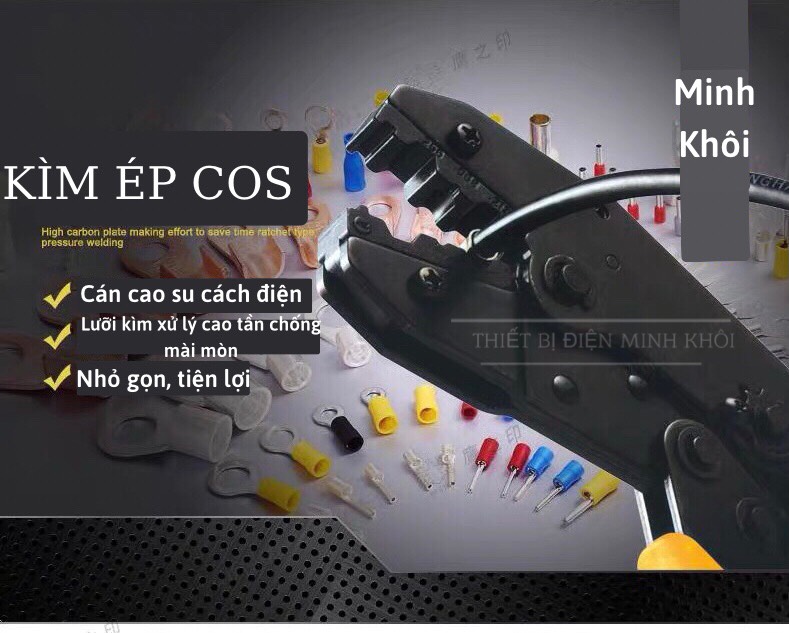 Kìm Bấm Cos Thuỷ Lực, kìm ép cos thuỷ lực