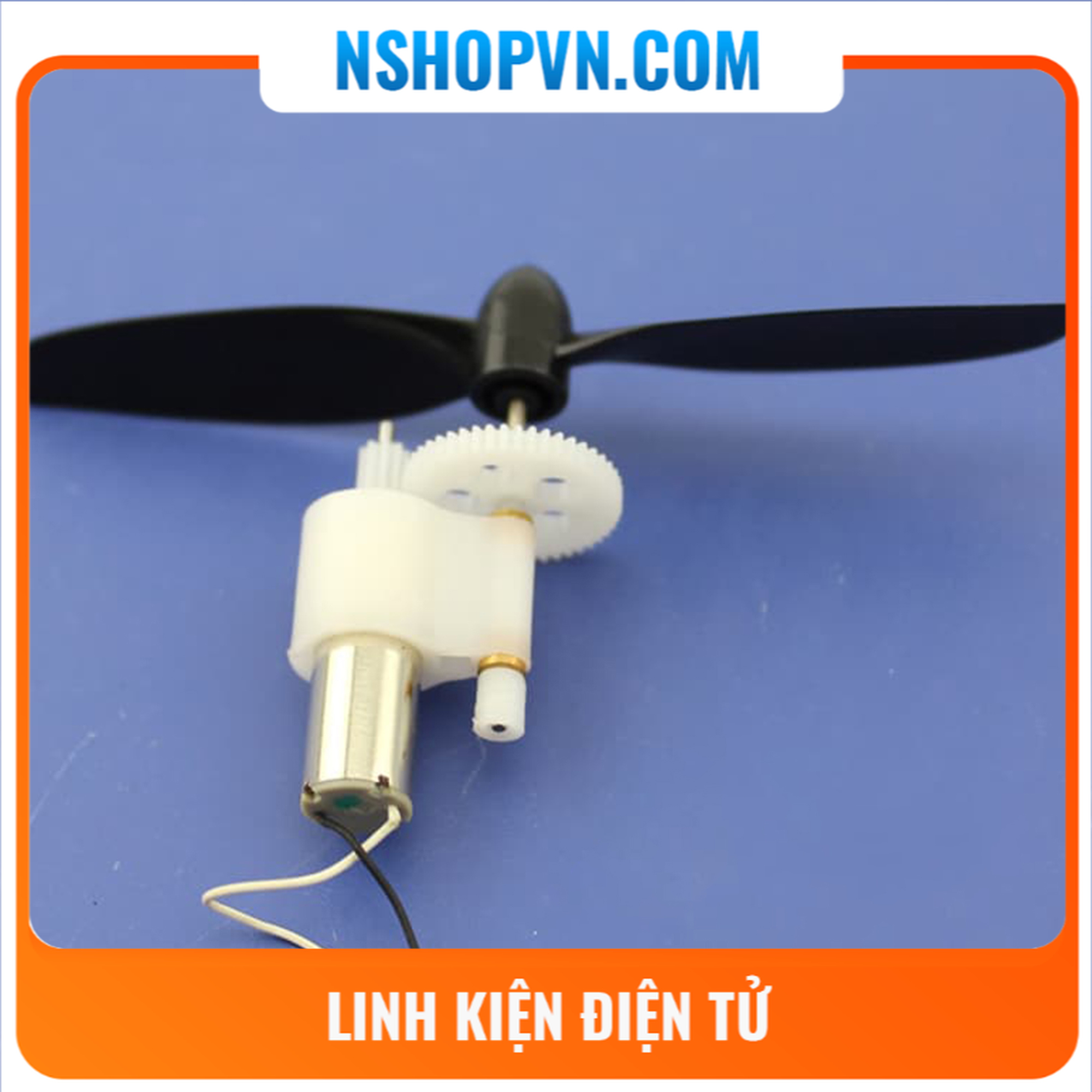Động cơ coless 720 kèm giảm tốc, cánh quạt